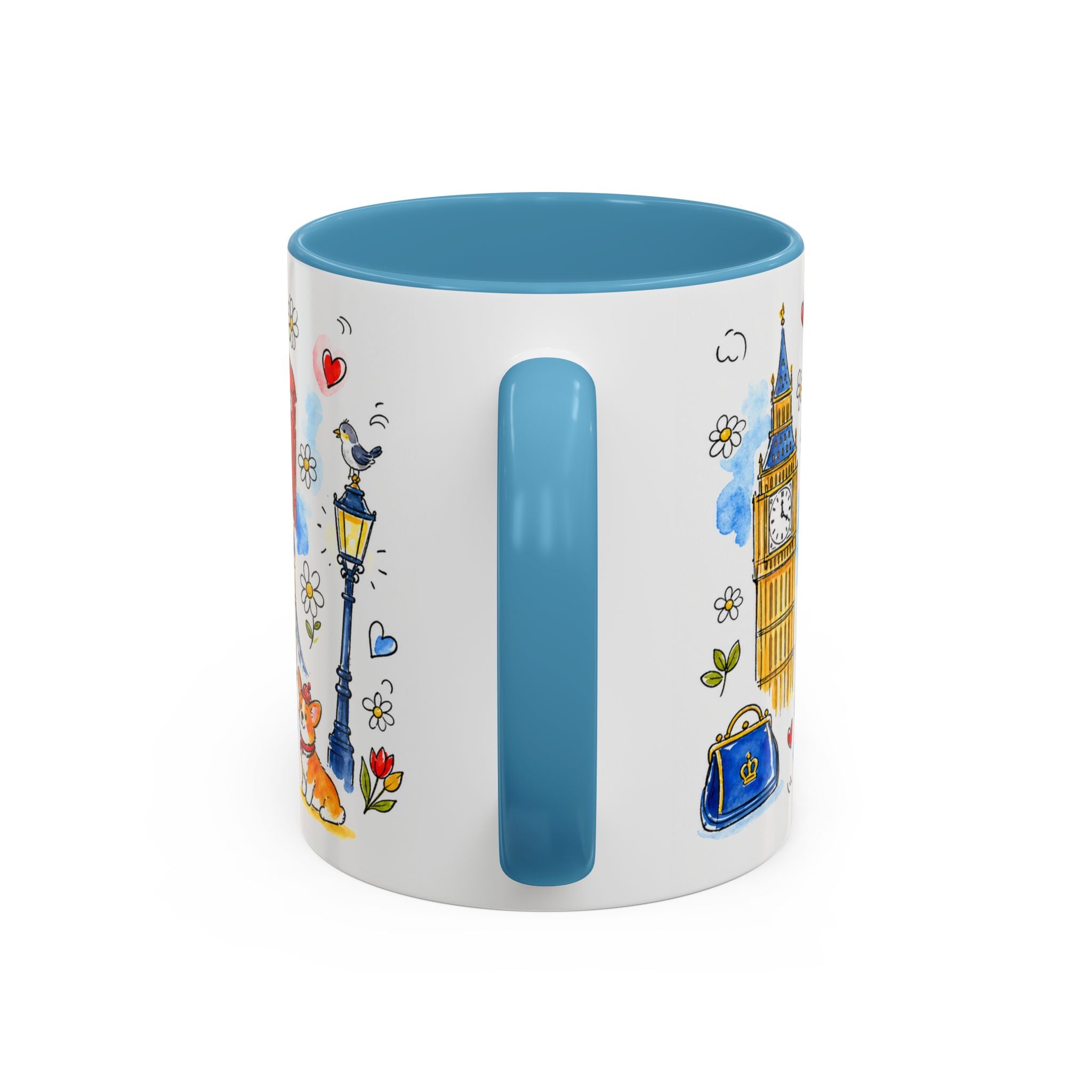 London Travel Mug | European City Souvenir Accent Coffee Mug | 11oz 15oz Ceramic Cup