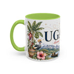 Uganda Home Country Mug | Moving Away Gift | Long Distance Friendship | 11 oz 15 oz Accent Mug
