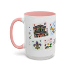 New Orleans Coffee Mug | Postage Stamp Collage Mug | Travel Souvenir Accent Cup 11oz 15oz