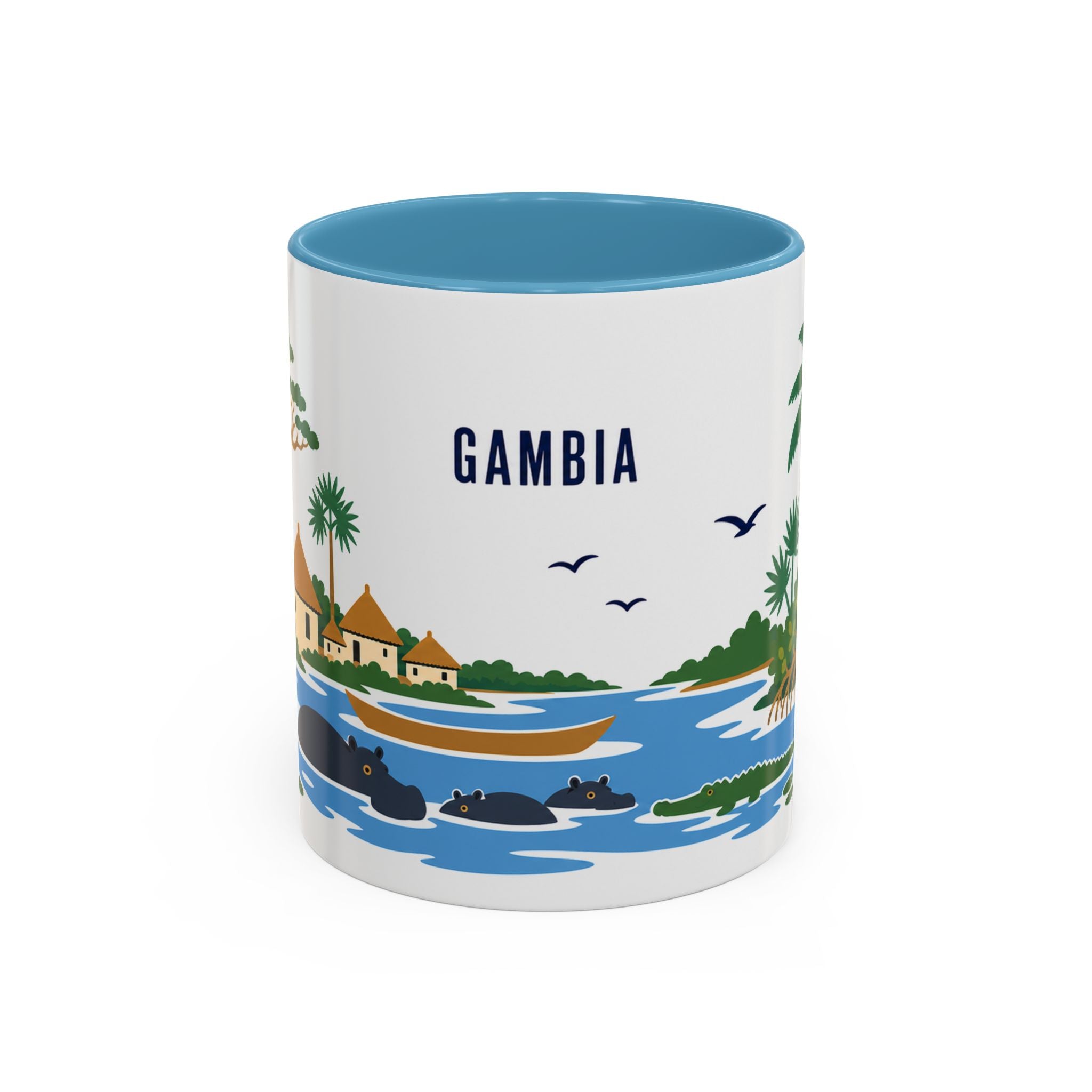 Gambia Coffee Mug | Travel Souvenir Accent Mug | Country Gift Ceramic Cup 11oz 15oz