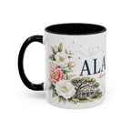 Alabama State Map Mug | Coastal Scenery, Botanical Accents, Homesick Gift