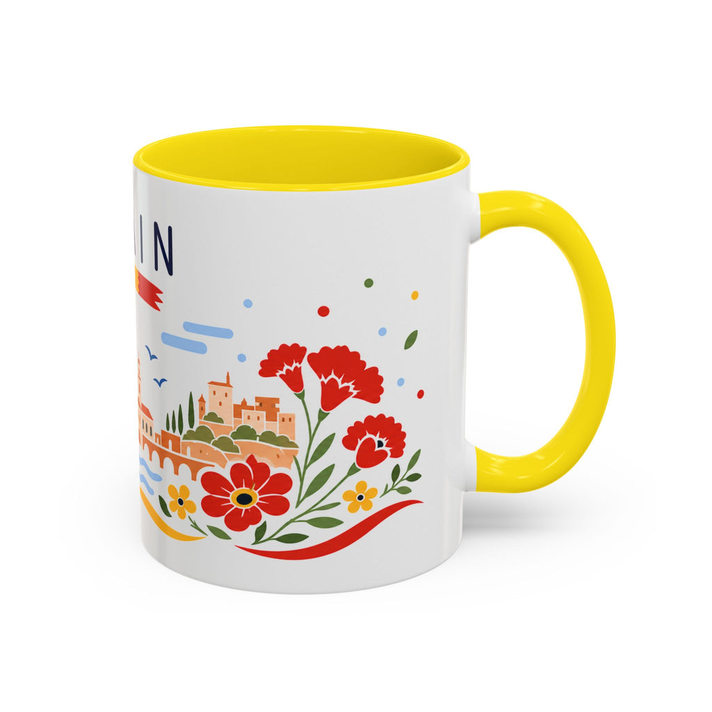 Spain Coffee Mug | Travel Souvenir Accent Mug | Country Gift Ceramic Cup 11oz 15oz