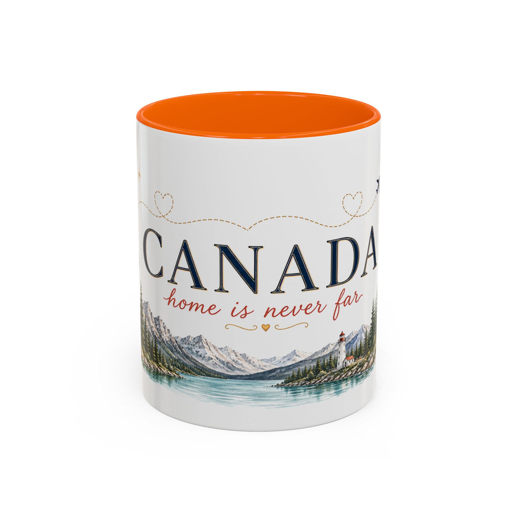 Canada Home Country Mug | Moving Away Gift | Long Distance Friendship | 11 oz 15 oz Accent Mug