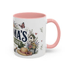 Grandma's Garden Of Love Coffee Mug | Gift From Grandkids | Accent Color Ceramic 11oz 15oz