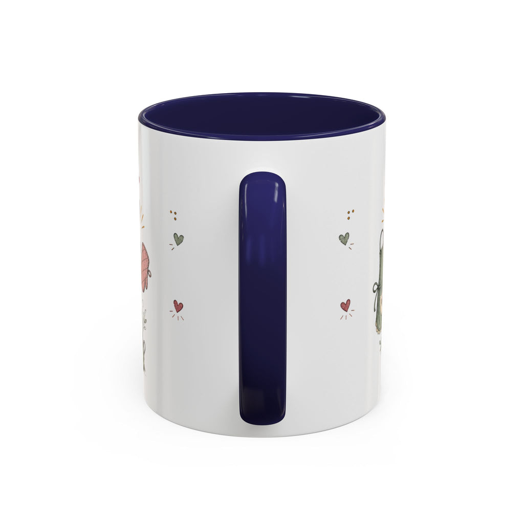 Grandma's Kitchen Hugs Coffee Mug | Gift From Grandkids | Accent Color Ceramic 11oz 15oz