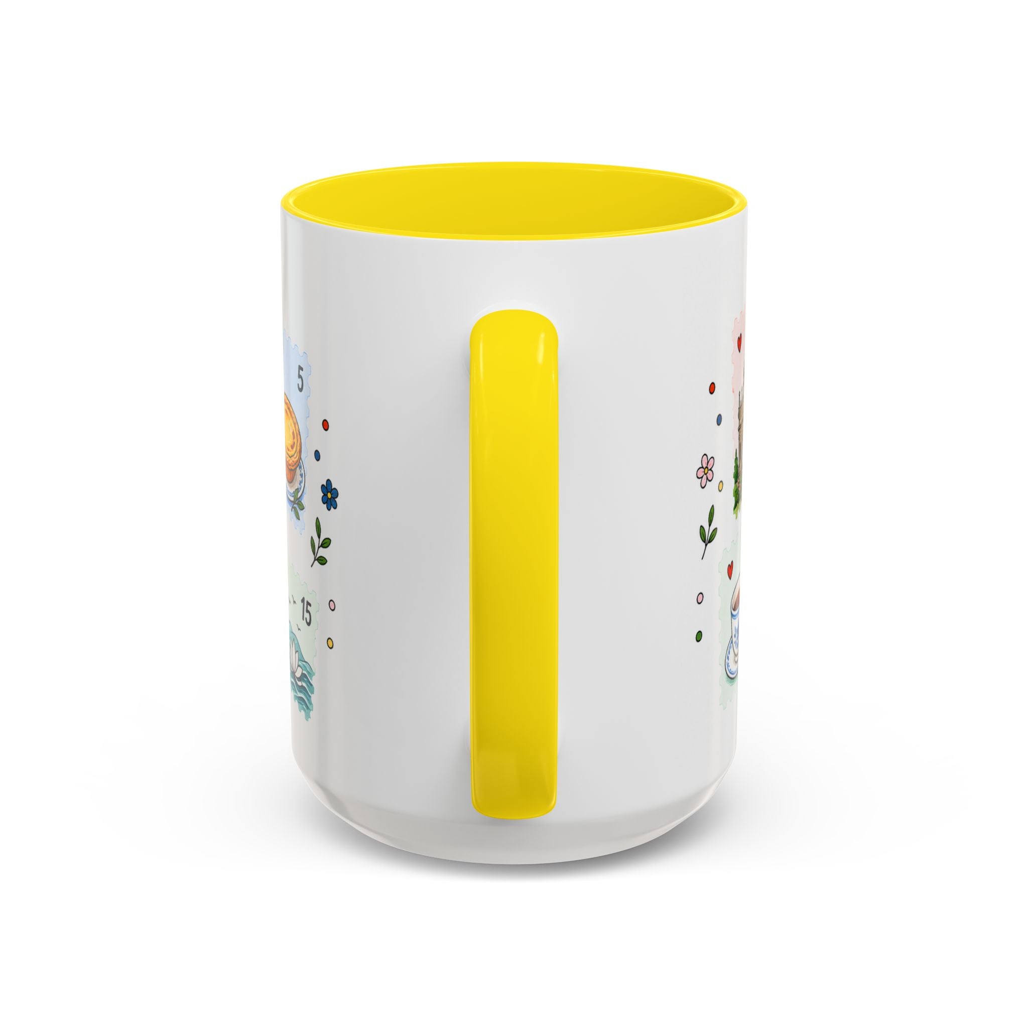 Macau Coffee Mug | Postage Stamp Collage Mug | Travel Souvenir Accent Cup 11oz 15oz