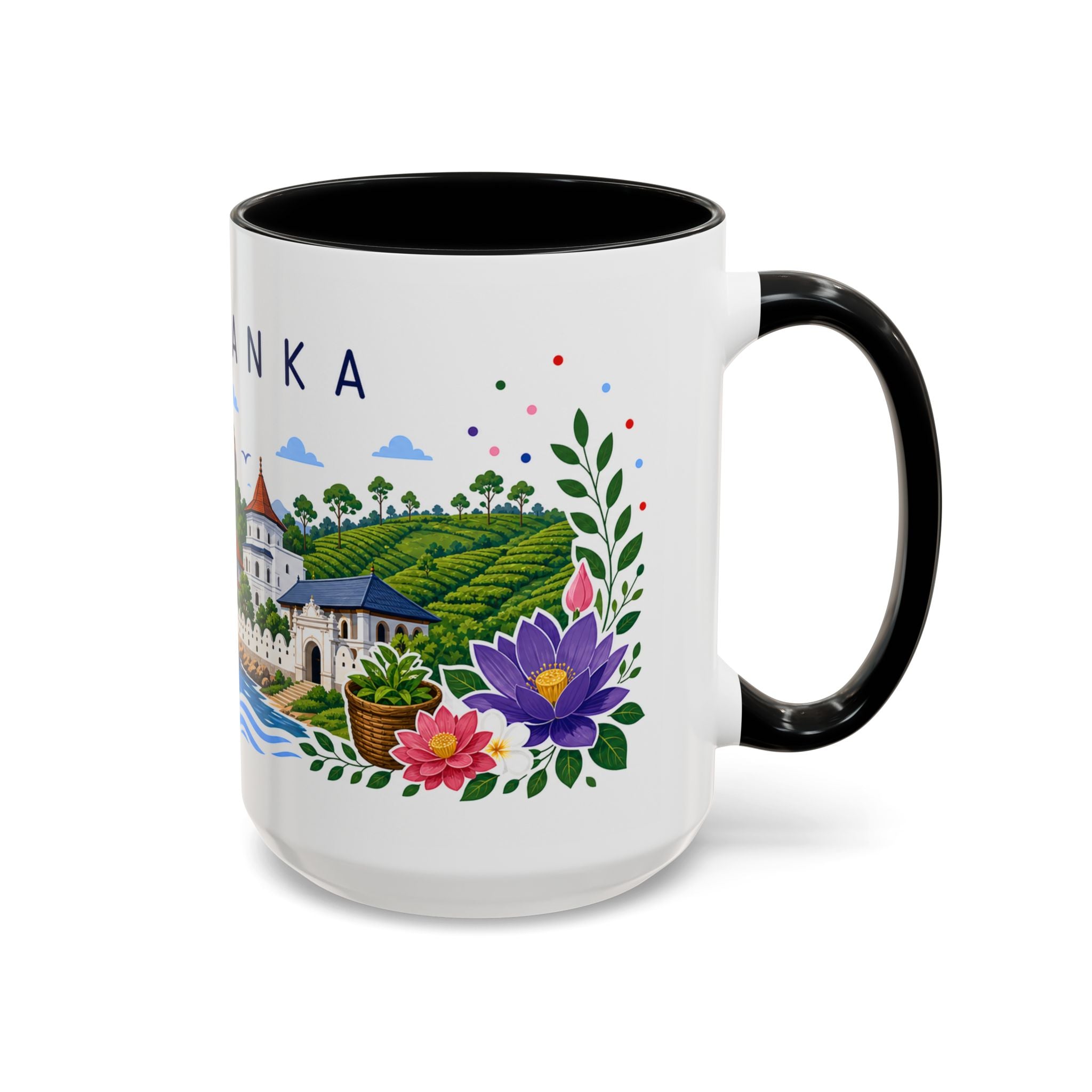 Sri Lanka Coffee Mug | Travel Souvenir Accent Mug | Place Gift Ceramic Cup 11oz 15oz