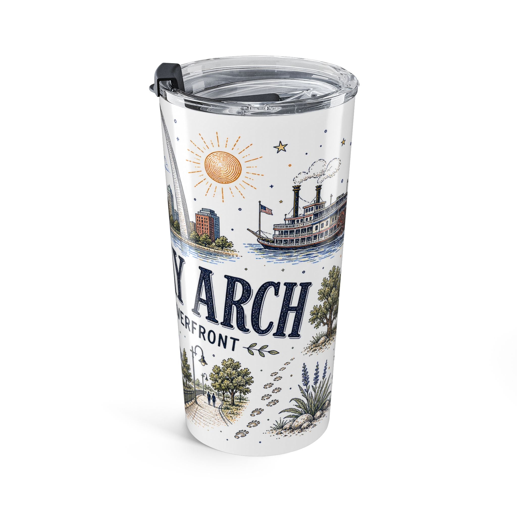 Gateway Arch National Park 20oz Tumbler | Missouri St. Louis Landmark Gift | Insulated Stainless Steel Travel Cup