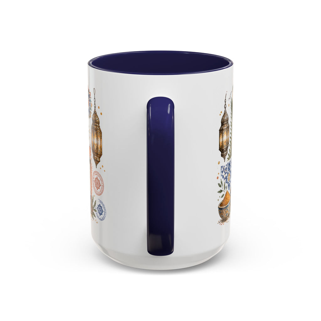 Marrakech Medina Coffee Mug | Travel Destination Souvenir Gift | Accent Color Ceramic 11oz 15oz
