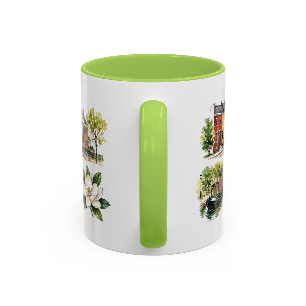 Richmond Illustrated Travel Mug | City Souvenir Accent Coffee Mug | 11oz 15oz Ceramic Cup