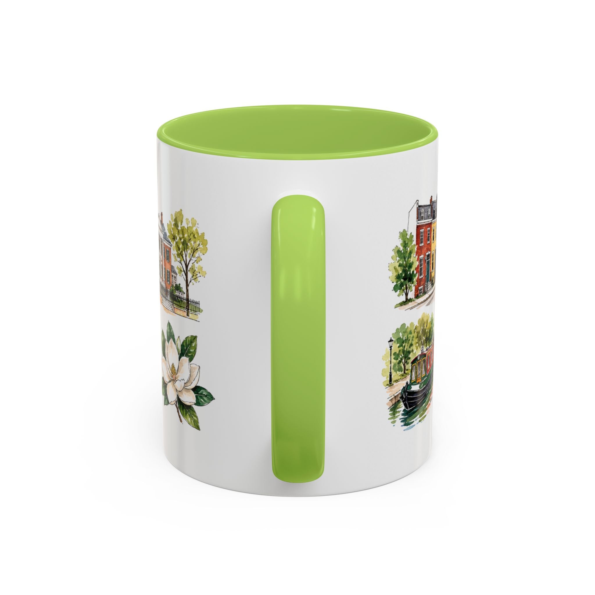 Richmond Illustrated Travel Mug | City Souvenir Accent Coffee Mug | 11oz 15oz Ceramic Cup