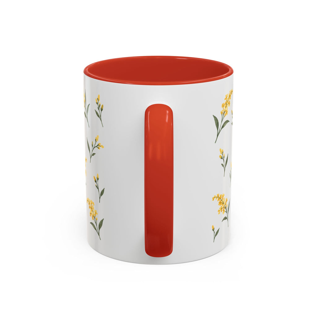 Kentucky Goldenrod Mug, State Flower Floral Coffee Cup, 11oz Botanical Gift