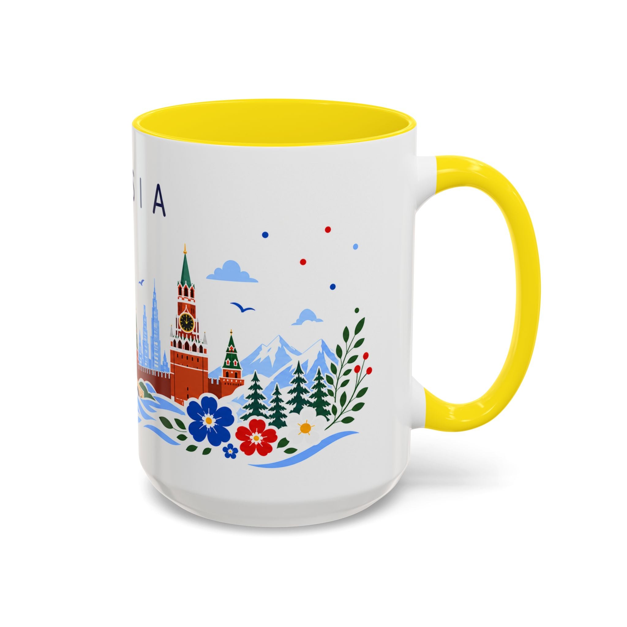 Russia Coffee Mug | Travel Souvenir Accent Mug | Place Gift Ceramic Cup 11oz 15oz