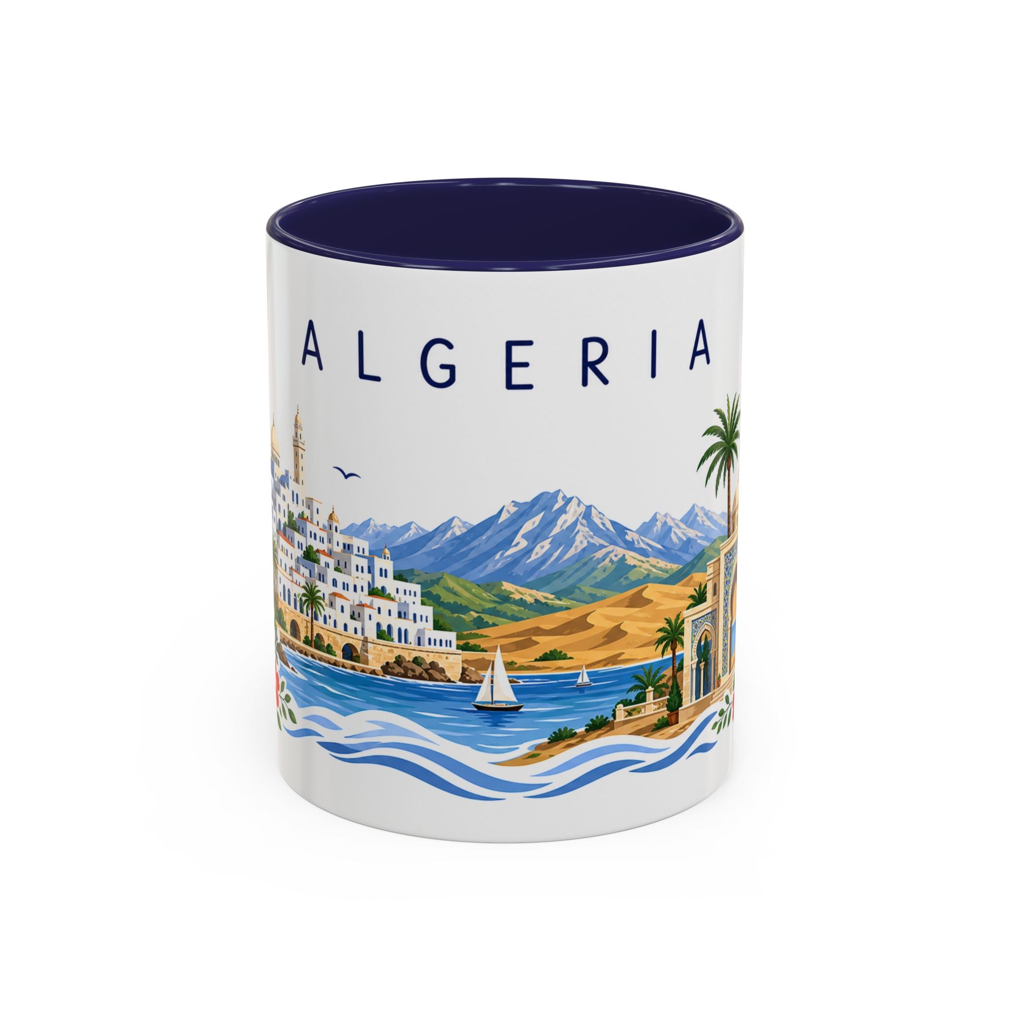 Algeria Coffee Mug | Travel Souvenir Accent Mug | Place Gift Ceramic Cup 11oz 15oz