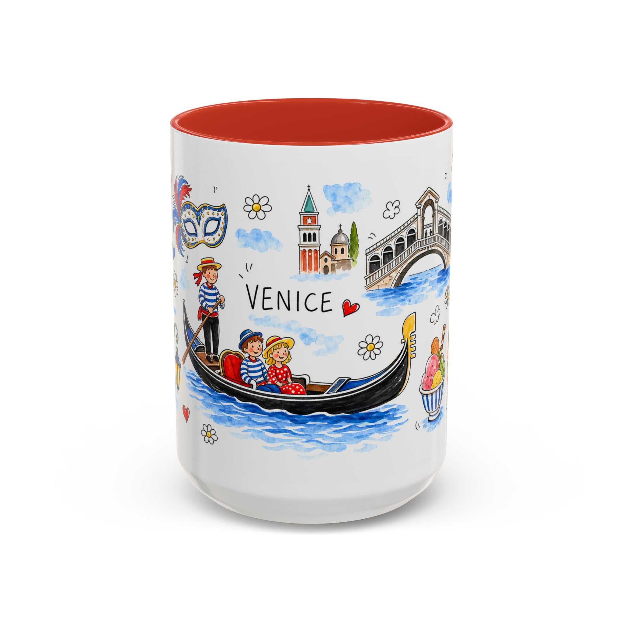 Venice Travel Mug | European City Souvenir Accent Coffee Mug | 11oz 15oz Ceramic Cup