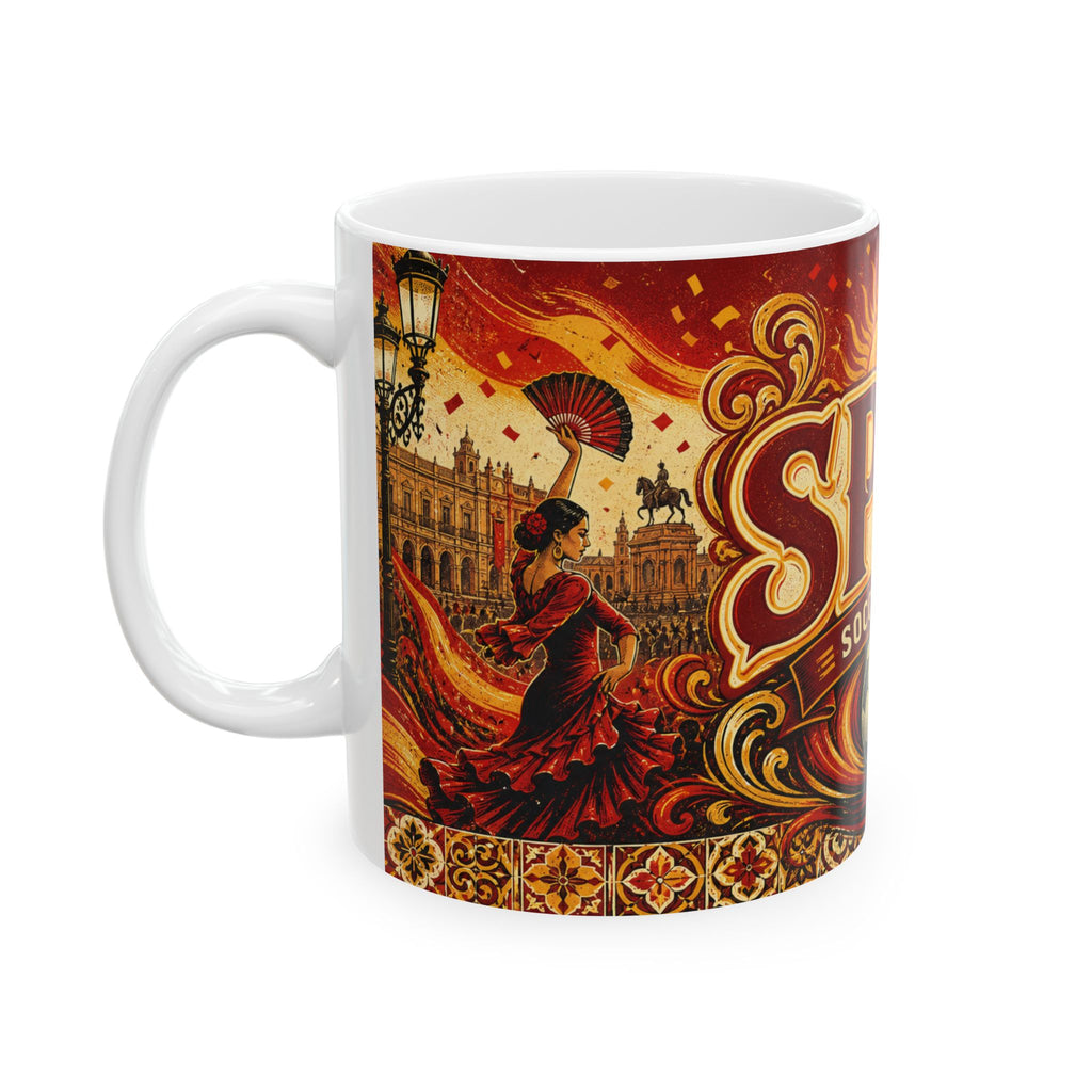 Spain Soccer Spirit Coffee Mug | Soccer Fan Gift | Ceramic 11oz 15oz Match Day Cup