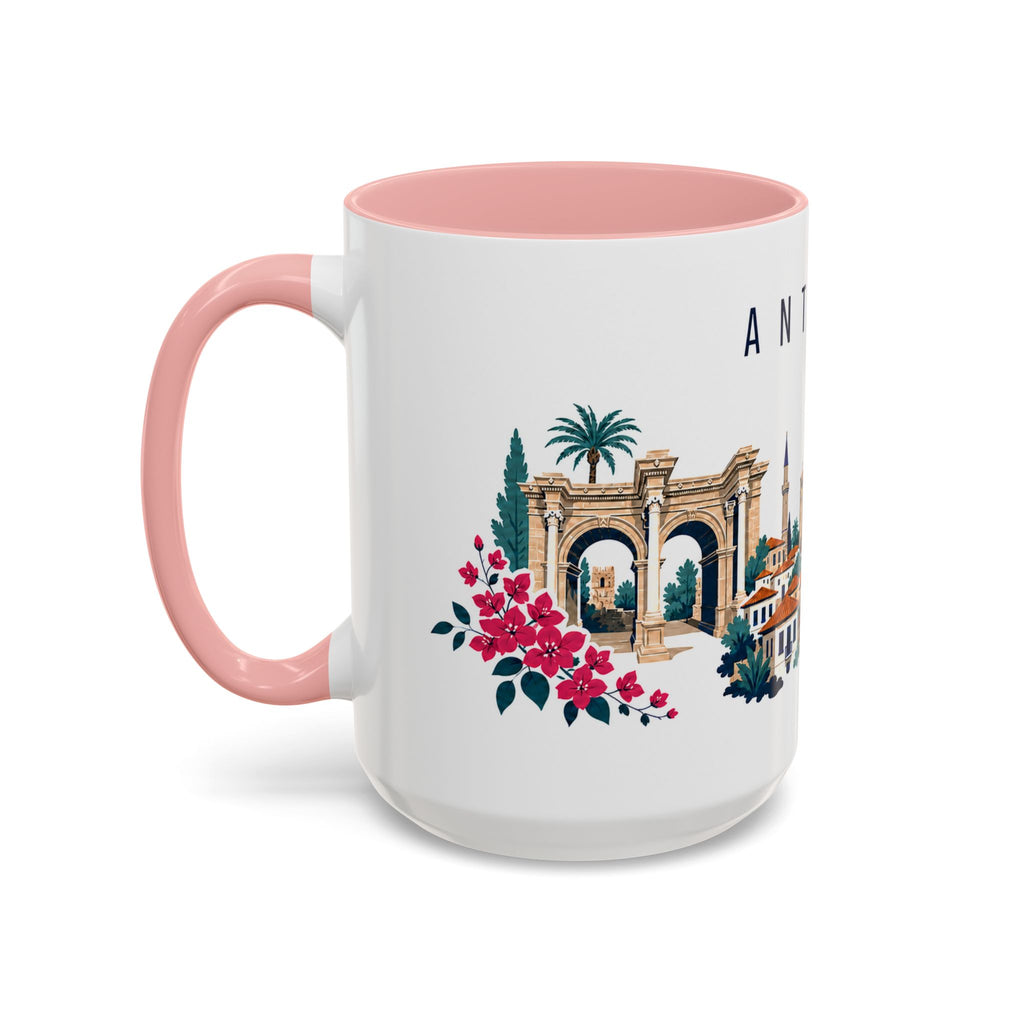 Antalya Coffee Mug | Turkey Travel Souvenir | Porcelain Decal City Gift | 11oz 15oz Accent Mug