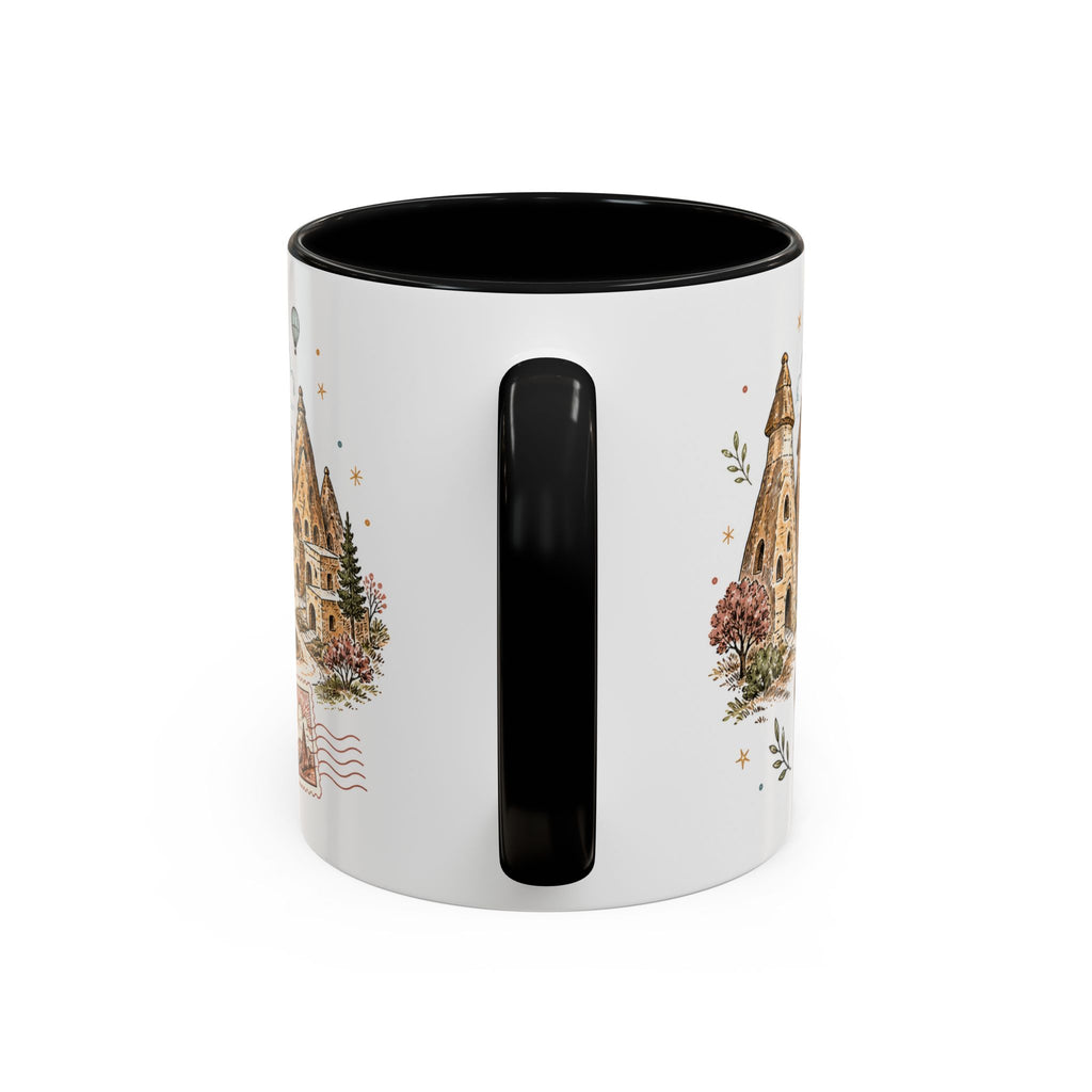 Cappadocia Coffee Mug | Travel Destination Souvenir Gift | Accent Color Ceramic 11oz 15oz