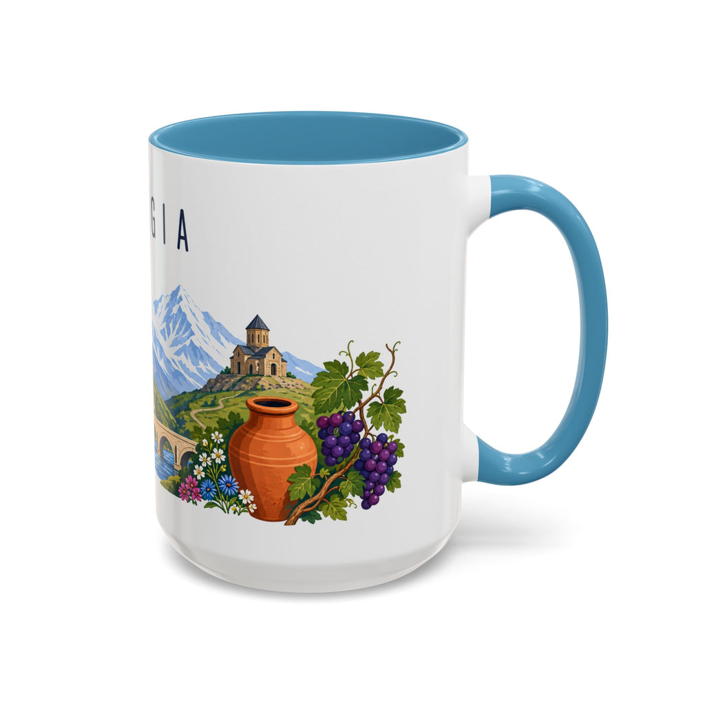 Georgia Country Coffee Mug | Travel Souvenir Accent Mug | Country Gift Ceramic Cup 11oz 15oz