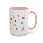 Rocky Mountain National Park Christmas Mug | Watercolor Travel Souvenir | Holiday Gift | Accent Ceramic Coffee Cup 11oz 15oz