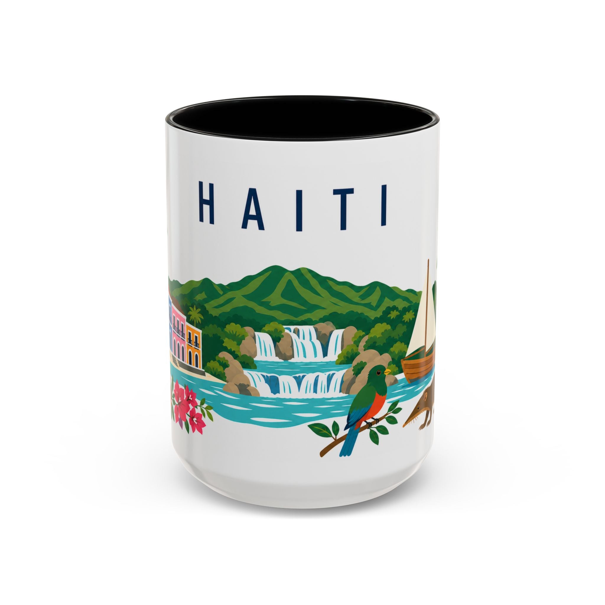 Haiti Coffee Mug | Travel Souvenir Accent Mug | Country Gift Ceramic Cup 11oz 15oz