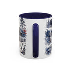 Great Smoky Mountains Coffee Mug | National Park Hiking Gift | Accent Color Ceramic 11oz 15oz