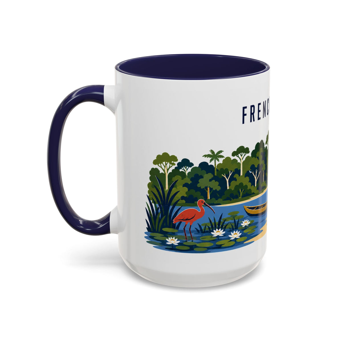 French Guiana Coffee Mug | Travel Souvenir Accent Mug | Country Gift Ceramic Cup 11oz 15oz