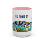 Guernsey Coffee Mug | Travel Souvenir Accent Mug | Country Gift Ceramic Cup 11oz 15oz