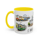 Helsinki Illustrated Travel Mug | City Souvenir Accent Coffee Mug | 11oz 15oz Ceramic Cup
