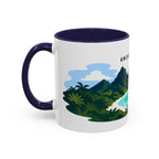 National Park of American Samoa Coffee Mug | Solid Color Block Park Souvenir | 11oz 15oz Accent Mug