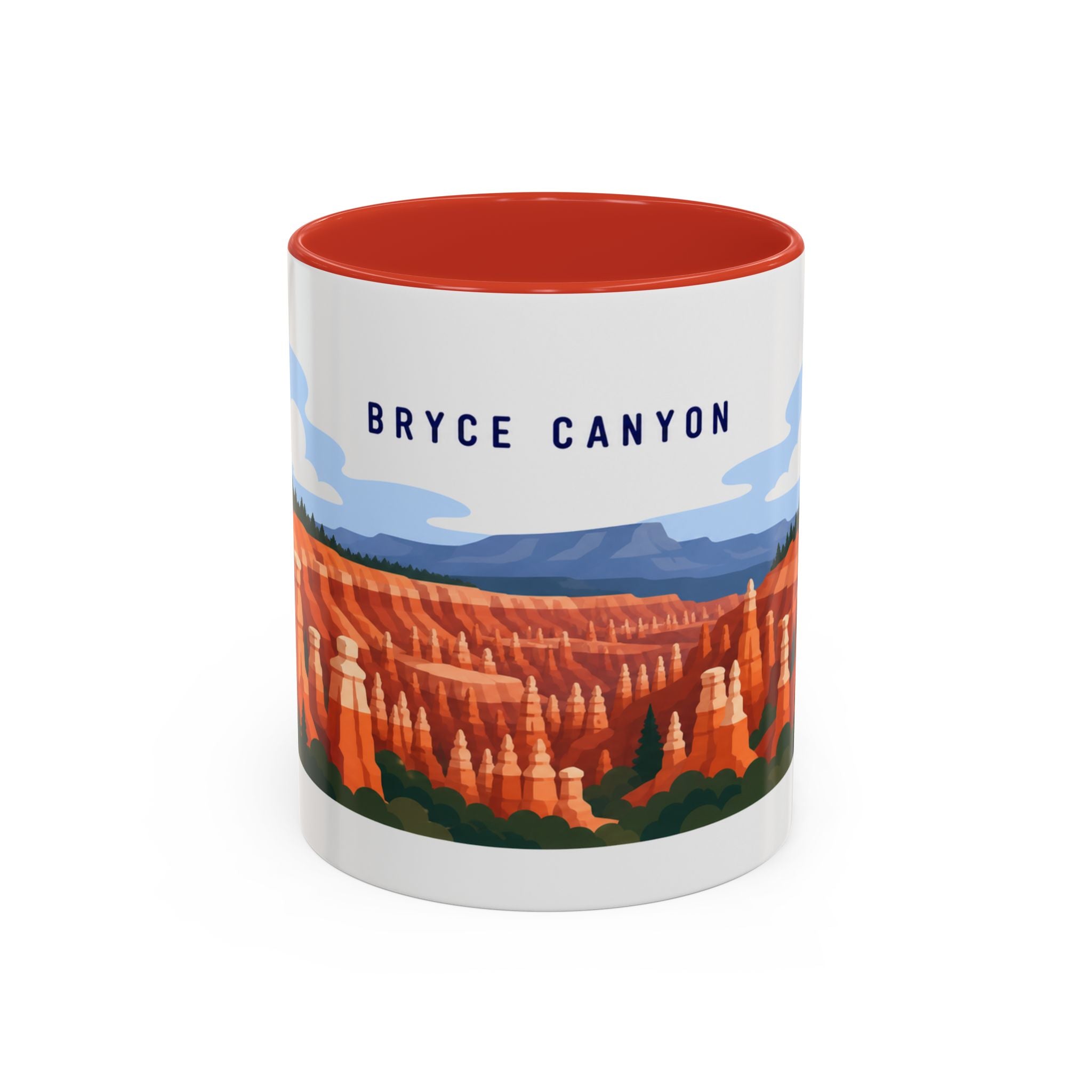 Bryce Canyon National Park Coffee Mug | Solid Color Block Park Souvenir | 11oz 15oz Accent Mug