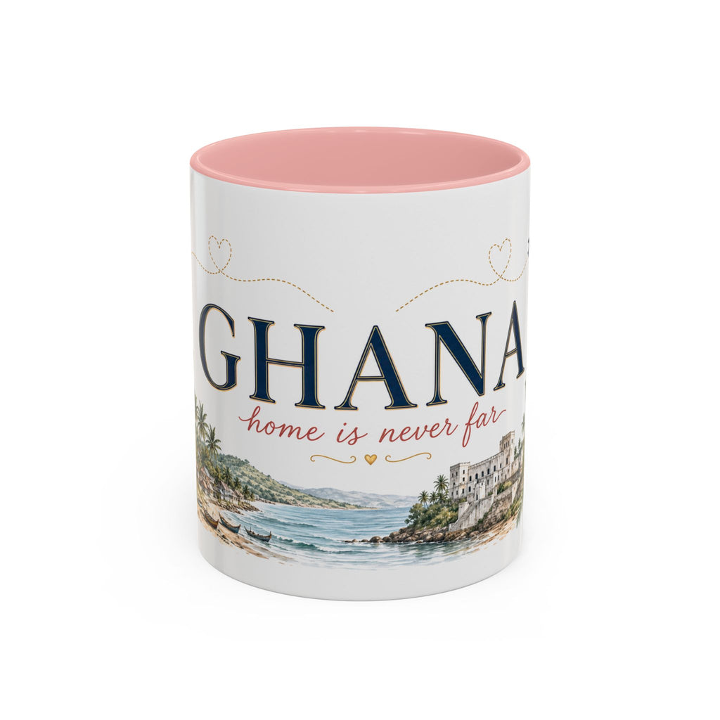 Ghana Home Country Mug | Moving Away Gift | Long Distance Friendship | 11 oz 15 oz Accent Mug