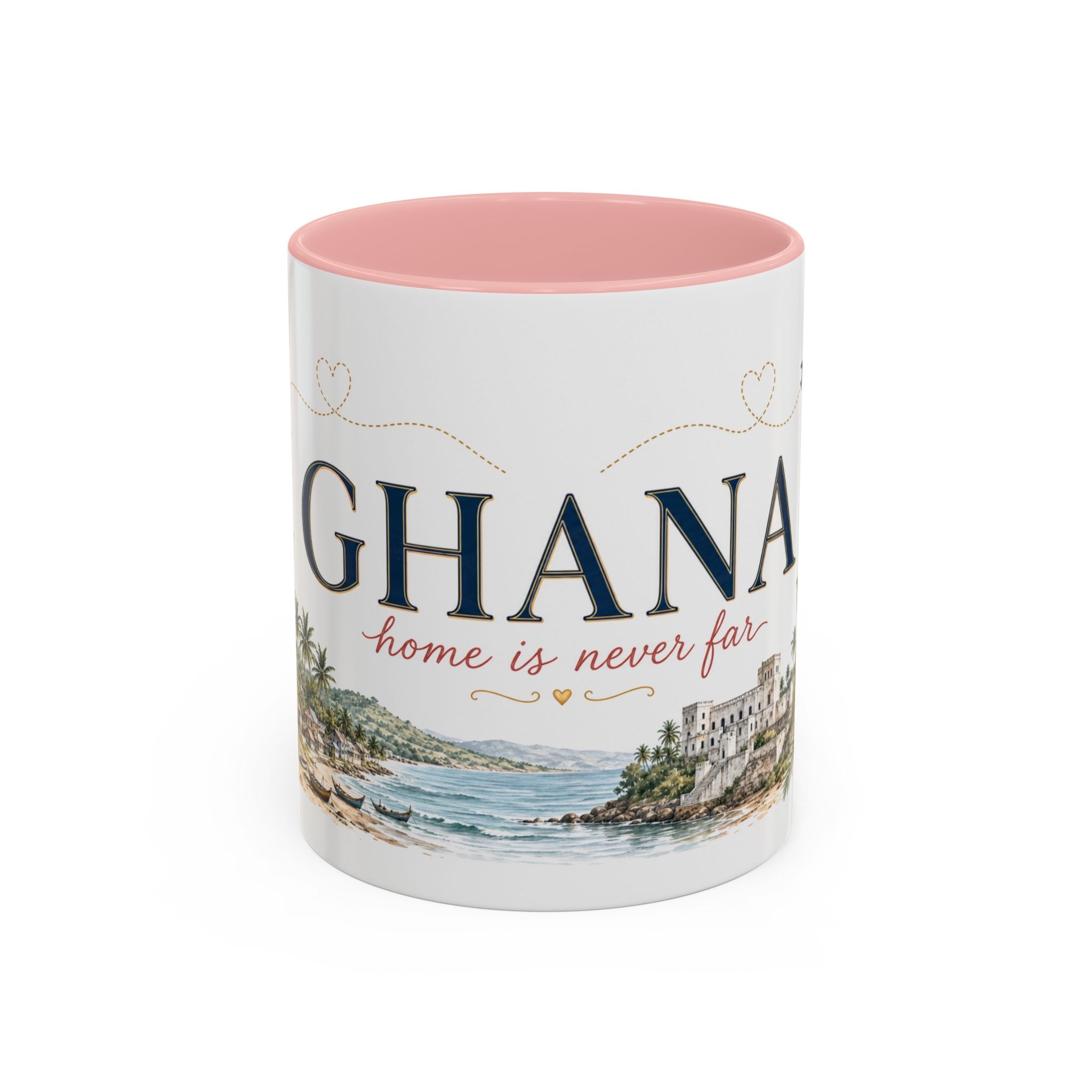 Ghana Home Country Mug | Moving Away Gift | Long Distance Friendship | 11 oz 15 oz Accent Mug