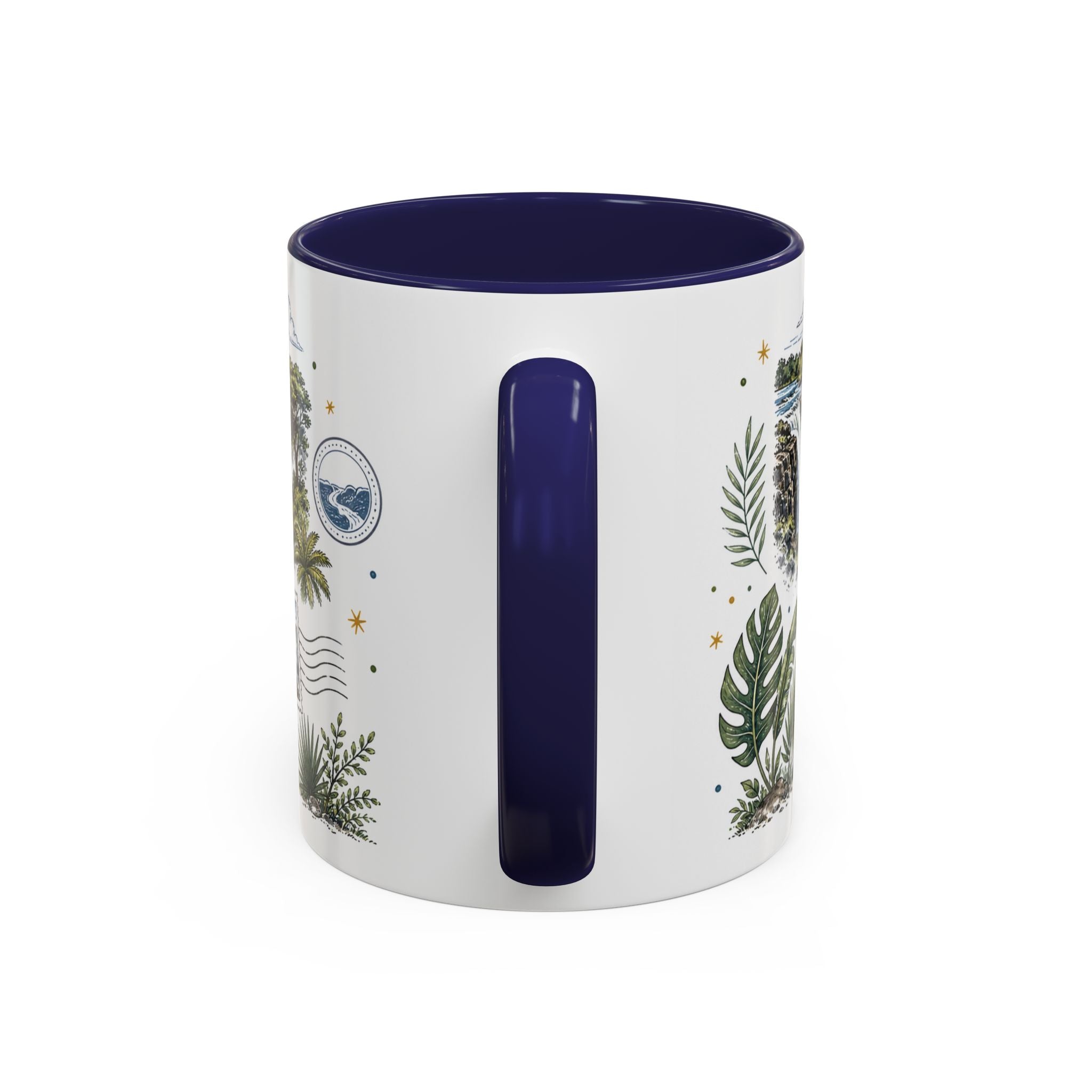 Victoria Falls Coffee Mug | Travel Destination Souvenir Gift | Accent Color Ceramic 11oz 15oz