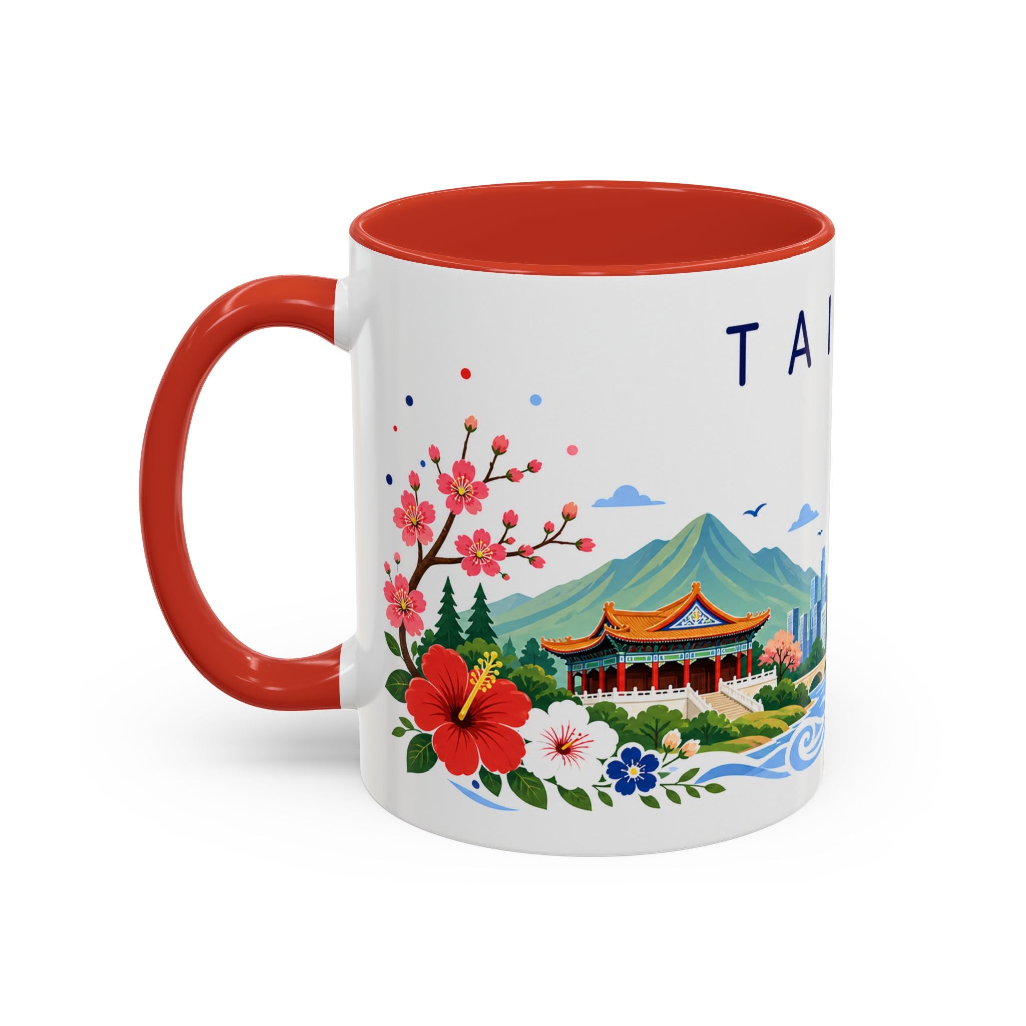 Taiwan Coffee Mug | Travel Souvenir Accent Mug | Place Gift Ceramic Cup 11oz 15oz