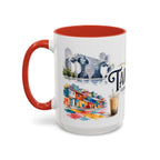 Taichung Coffee Mug | Taiwan Travel Souvenir | Vintage Illustrated City Gift | 11 oz 15 oz Accent Mug