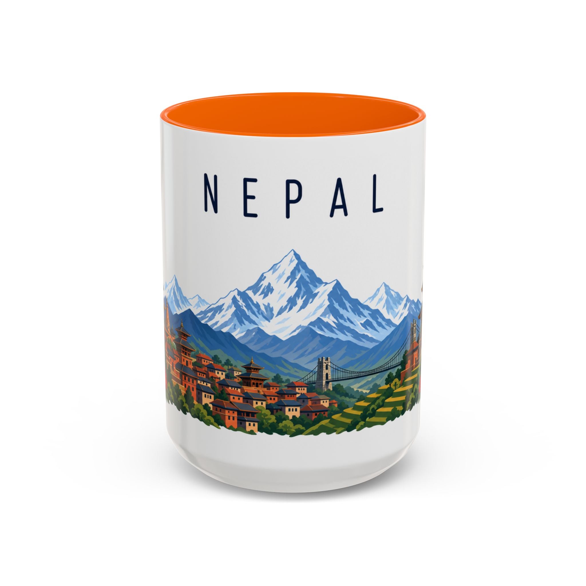 Nepal Coffee Mug | Travel Souvenir Accent Mug | Country Gift Ceramic Cup 11oz 15oz