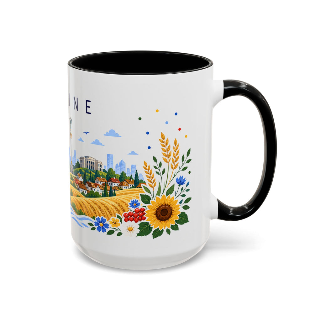 Ukraine Coffee Mug | Travel Souvenir Accent Mug | Place Gift Ceramic Cup 11oz 15oz