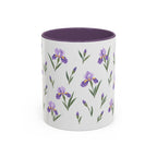 Tennessee Iris Mug, State Flower Floral Coffee Cup, 11oz Botanical Gift