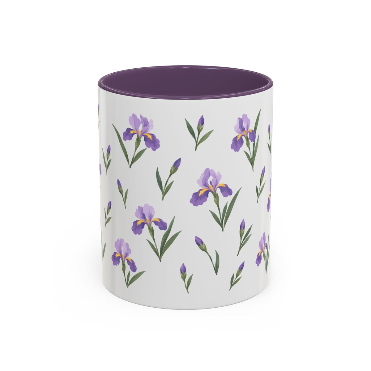 Tennessee Iris Mug, State Flower Floral Coffee Cup, 11oz Botanical Gift
