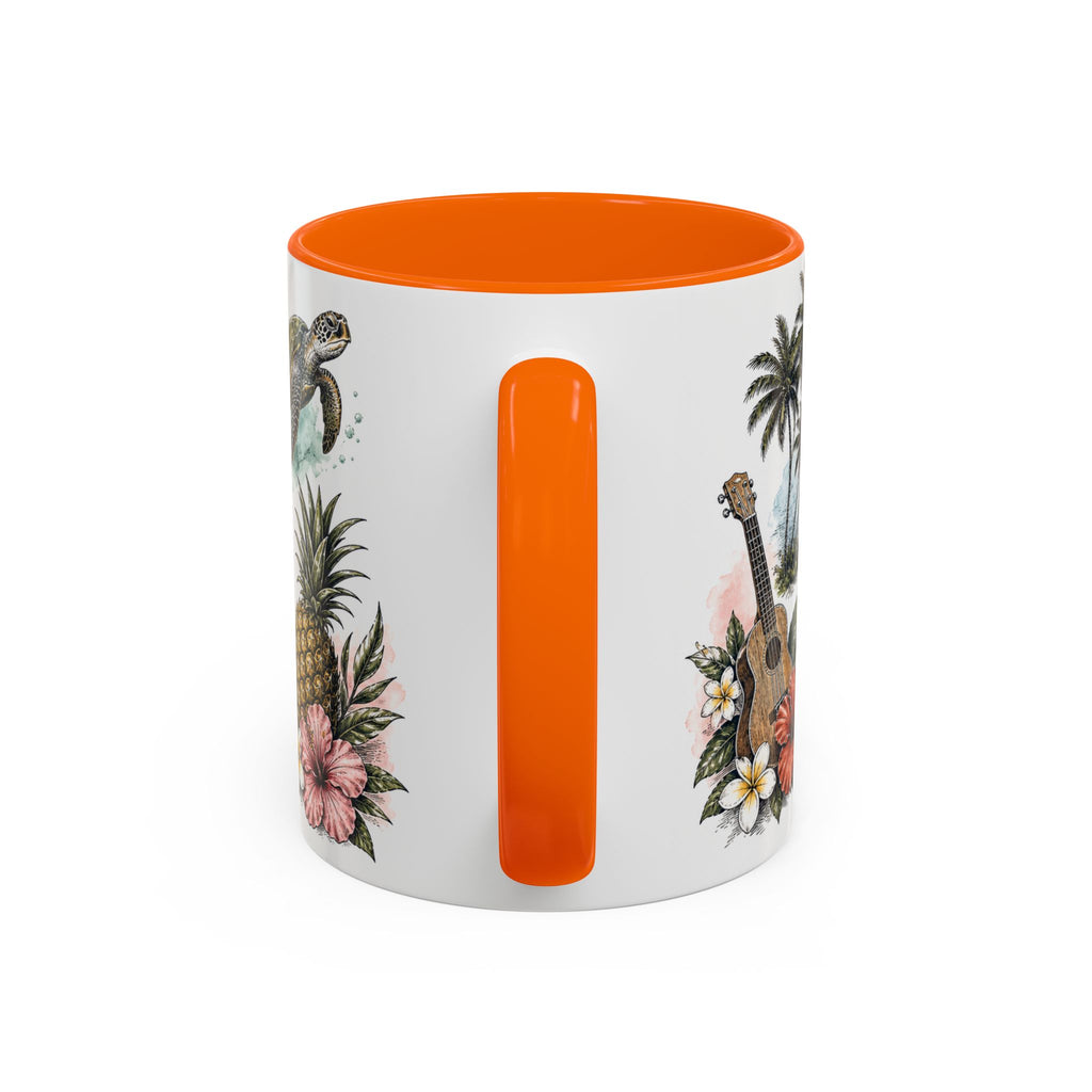 Honolulu Coffee Mug | United States Travel Souvenir | Vintage Illustrated City Gift | 11 oz 15 oz Accent Mug