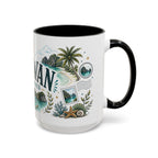 Palawan Coffee Mug | Travel Destination Souvenir Gift | Accent Color Ceramic 11oz 15oz