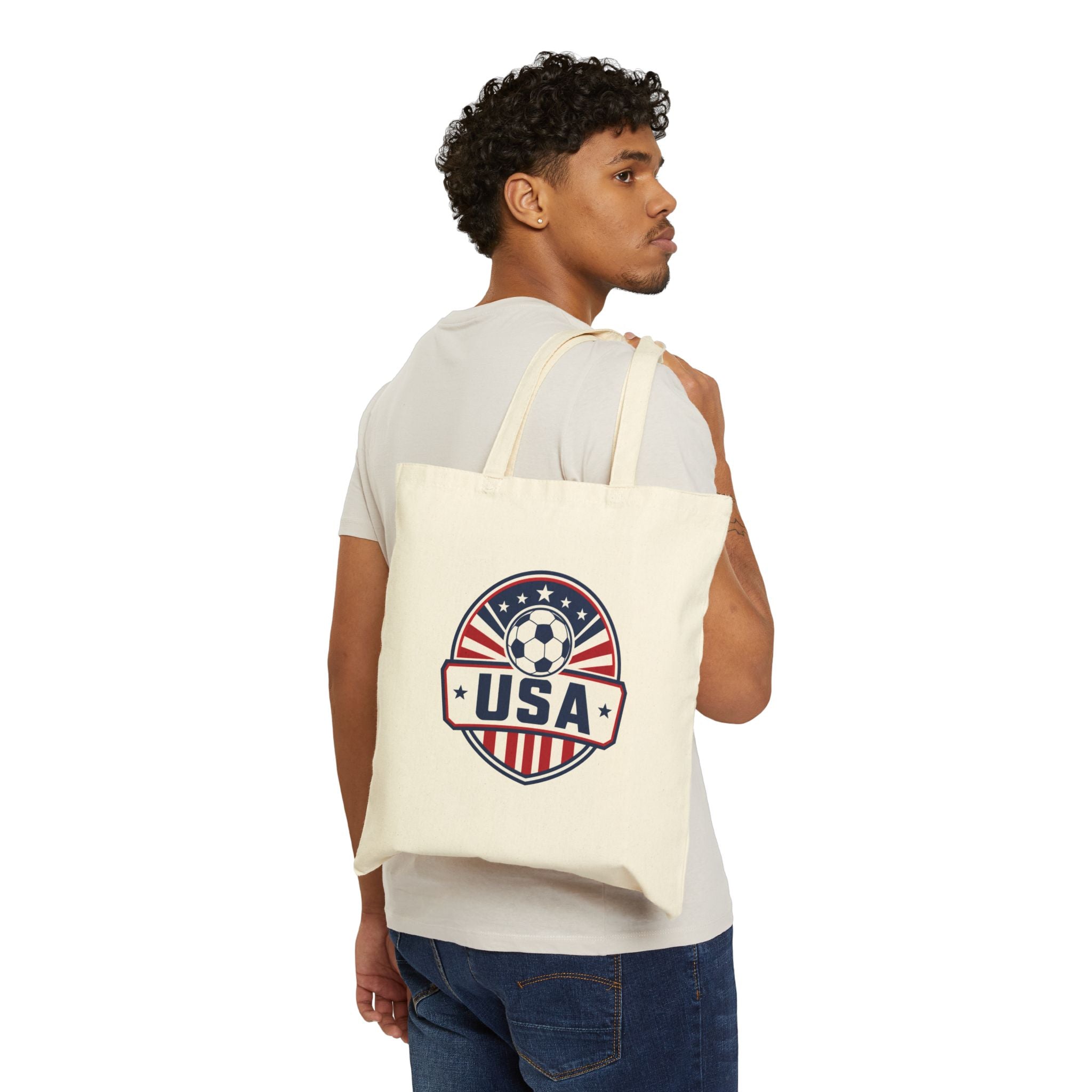 United States Soccer Tote Bag | USA Football Fan Gift | Country Supporter Tote Bag