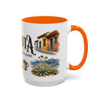 Bogota Coffee Mug | Colombia Travel Souvenir | Vintage Illustrated City Gift | 11 oz 15 oz Accent Mug