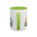 Virgo Zodiac Coffee Mug | Maiden and Wheat Design | Astrology Birthday Gift | 11 oz 15 oz Ceramic Accent Mug