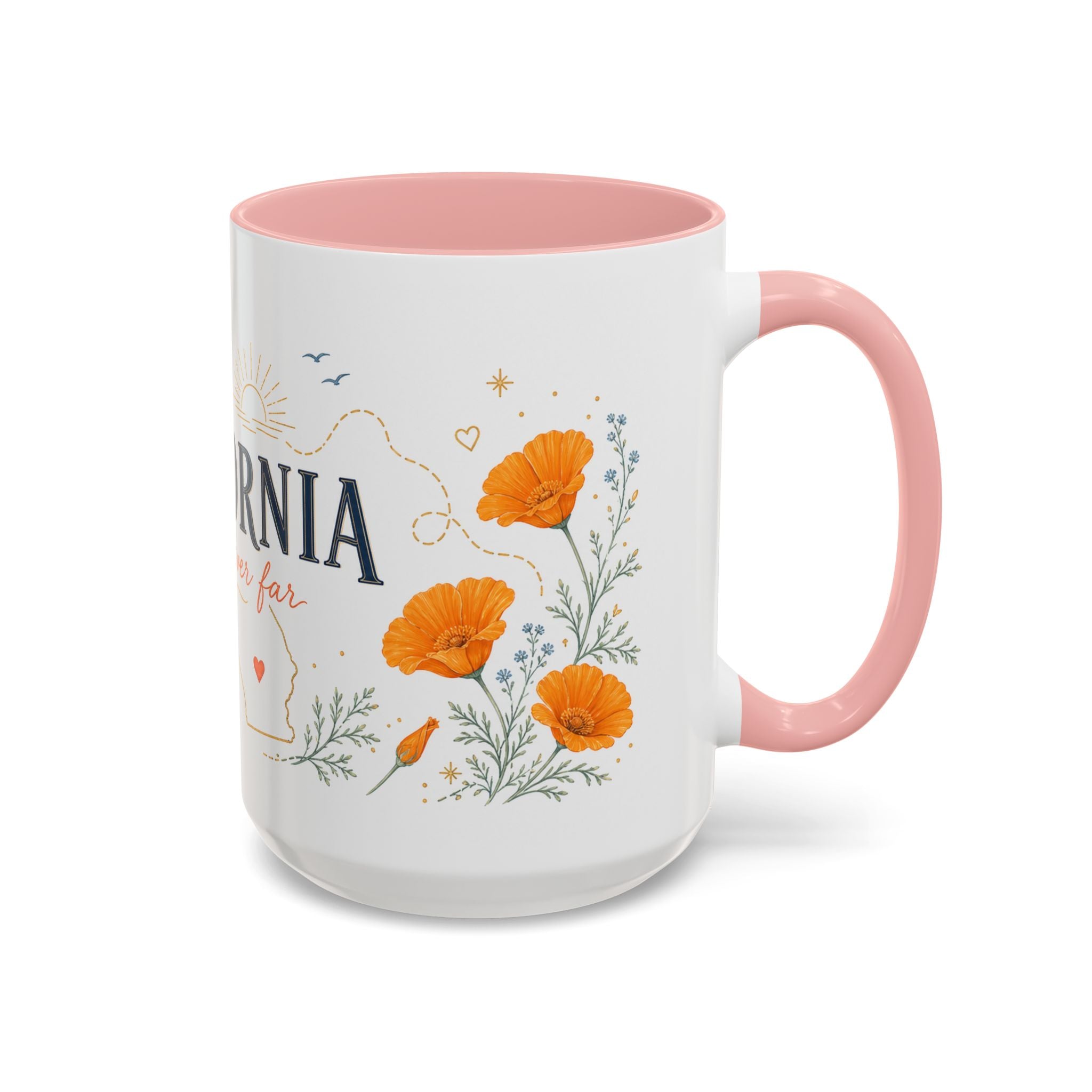 California Home State Mug | Moving Away Gift | Long Distance Friendship Coffee Cup