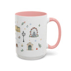 Vienna Christmas Mug | Watercolor Travel Souvenir | Holiday Gift | Accent Ceramic Coffee Cup 11oz 15oz