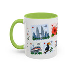 Kuala Lumpur Coffee Mug | Postage Stamp Collage Mug | Travel Souvenir Accent Cup 11oz 15oz