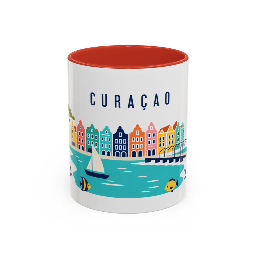 Curaçao Coffee Mug | Travel Souvenir Accent Mug | Country Gift Ceramic Cup 11oz 15oz