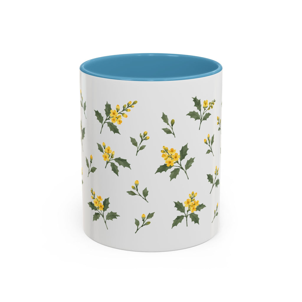 Oregon Oregon Grape Mug, State Flower Floral Coffee Cup, 11oz Botanical Gift